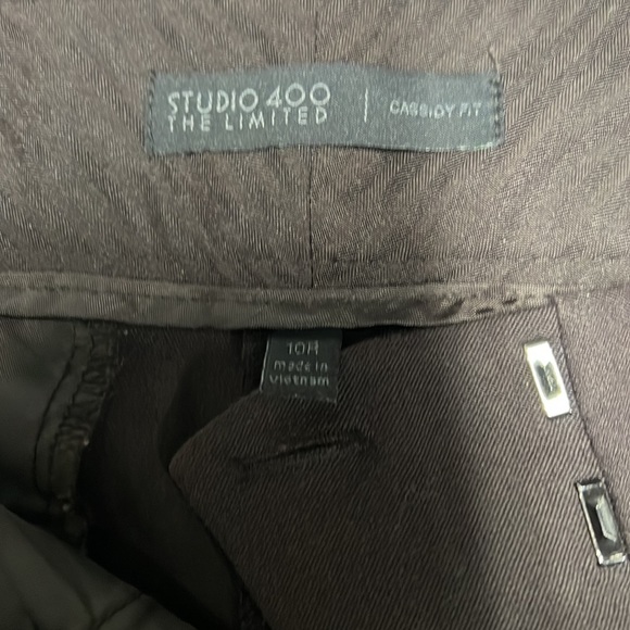 The Limited Dark Brown Blazer size 12 WITH matching pant, size 10R, 32” inseam - Picture 4 of 4